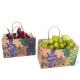 Supermarket Paper Bags With Paper Twist Rope Handle Brown/White/Customized