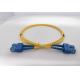 LC UPC To LC UPC Duplex Fiber Patch Cable OS2 Single Mode PVC 3.0mm 1m