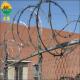 Anti Theft Concertina Razor Wire High Tensile Steel Core And Galvanized Steel Material