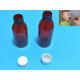 100ml 120ml 150ml DIN28 Plastic PET Brown Oral Liquid Bottle Amber Medicine Cough Syrup Bottle for Ropp Cap