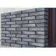 3D408 Acid Resistance Gray Clay Thin Veneer Brick For Decorative Wall