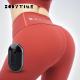 Red Nylon Hip Lifting ladies Spandex Workout Pants with Smart black technology