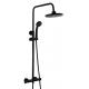 Black Finish Thermostatic Shower Tap For Bathroom S1034 Contemporary