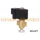 Coal Gas LPG Natural Gas Brass Solenoid Valve With Manual Override