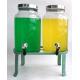 2 PC glass juice / beverage dispensers on the rack