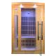 Home 2 Person Far Infrared Sauna Solid Wood 1750W Power