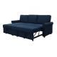 OEM/ODM Furniture Manufacturer the newest design of 3 seaters sitting living room sofa round armrest storage sofa bed