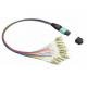 850nm 0.75dB MTP MPO Fiber Patch Cable LC Connector MTO Cable