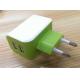 European Plug Multi USB Travel Charger 3.1A Dual USB Port For IPhone / Galaxy