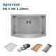 Single Bowl Stainless Steel 33 Apron Front Farmhouse Kitchen Sink Brushed 18 Gauge 83x58