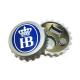 Custom Beer Promotion Gift Plastic Bottle Cap Shape Fridge Magnet Beer Bottle Opener with Printed Logo, Different Colors