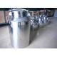Durable Polished Stainless Steel Milking Bucket With Lids / Fixed Hand
