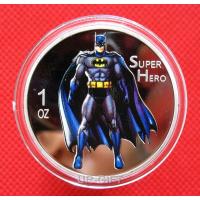 Hot Sale Silver Plated custom coin / Super Man Challenge Coin Custom