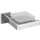 Minimalist Design Soap Dish Holders Square Stainless Steel 304 Metal Soap Holder