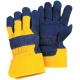 10.5 inch cotton back Protective Industrial work Cow Leather Gloves 11010