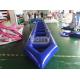PVC Water Park Blue Crazy Inflatable Water Flying Boat Enviromental Protection