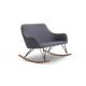 North Europe style fabric 2 seater rocking chair furniture