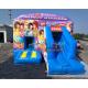 Lego Barbie Inflatable Bouncy Castle With Slide For Girls Silk Printing