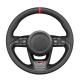Car Accessories Hand Stitching Genuine Leather Steering Wheel Cover for Toyota Yaris Cross GR 2023 2024
