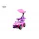 3KM/HR Push Along Toy Car 3C Pink Push Along Car Storage Under Seat