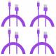 colorful USB to 8PIN Charging and Data sync cable cord for 5 5s 5c iPod Touch 5 Purple