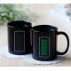 Innovate Promotional Ceramic Travel Coffee Mug Black Battery Souvenir