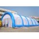 PVC Material And Glue Tunnel Large Inflatable Paintball Arena For Sports Game