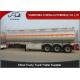 3/4 Axles 35000 Litres 2 Compartments Lpg Tanker Trailer Carbon Steel Material
