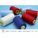 Dyed Colorful 100% Spun Polyester Yarn Z Twist Ring Spinning Ne 20-40s