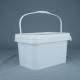 12'' Poly Pail Square Storage Buckets With Lids 2 Lbs