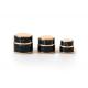 15g 30g 50g luxury black double wall plastic cosmetic jar for uv nail polish
