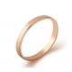 Rose Gold Matte  Couple Engagement Rings Elegant Fashion Jewelry Stainless Steel Ring