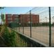 Green Pvc Coated Welded Wire Mesh Panels For Courtyard / Sports Field