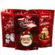 Custom New Year Merry Christmas Zip Lock Bag Plastic Gift Packaging Bag Candy Sweet Cookie Food Stand Up Pouch
