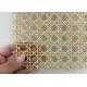 Paint Gold Color Architectural Metal Mesh Stainless Steel Decorative Woven Wire
