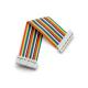 Custom Dupont 1.27mm Male to Female 12pin Flexible Flat Rainbow Cable for EURO Market