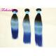 18 Inch Brazilian Ombre Colored Human Hair Extensions Natural Straight