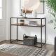 Glass Top Console Table, Industrial Sofa Table, Functional Console Table, LNT10BX