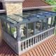 Modern Cube Glass House Featuring Durability Aluminum Alloy Frame / Abundant Natural Light