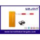 LED Screen Steel Parking Barrier Gate Automatic Straight Aluminum Boom Yellow Color