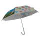 Funny Small Straight Transparent Bubble Umbrella For Promotion items , Long Life