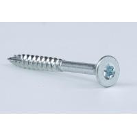 Double Countersunk Machine Screw 4 Nibs Partial Cut Thread CR3 Zinc Plated