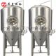 Brewery Beer Fermentation Tank 4000L Volume Side Manhole With Cooling Jacket