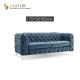 Living Room 2 Seater Fabric Chesterfield Sofa 1.7M Length OEM ODM