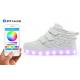 Fashional App Controlled LED Shoes High Top Light Up Sneakers For Adults Breathable