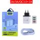 18W 4 USB Universal Charging Kit PVC ABS Fireproof Plastic Material