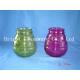 colorful glass candle jars, candle container,  candle holder sale