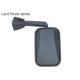CJ-M-56 Land Rover series Truck Mirrors ABS Black Rectangle Truck Side Mirror Replacement Distributor
