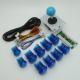 USD18.95---Arcade DIY Parts USB Encoder + 1Joystick + 10 Illuminated  Push Buttons MAME blue color