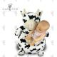 Baby Loveable Infant Cow Pattern Couch Small Plush Sofa 53 X 41cm